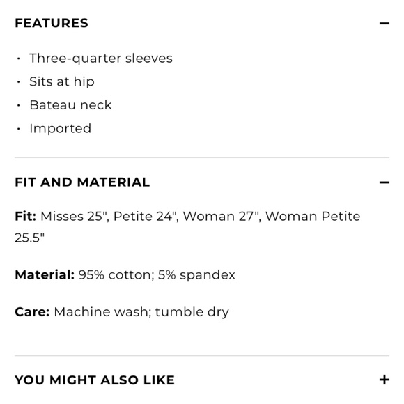 Talbots cotton‎ Bateau neck tee- fluttering heart  tee. Worn a few times - Picture 2 of 5